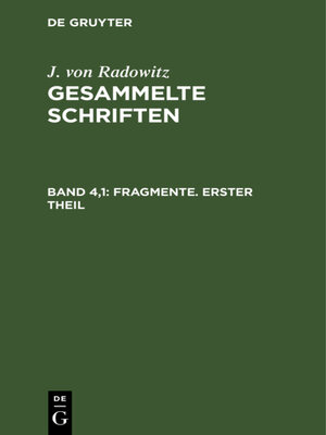 cover image of Fragmente, Teil 1